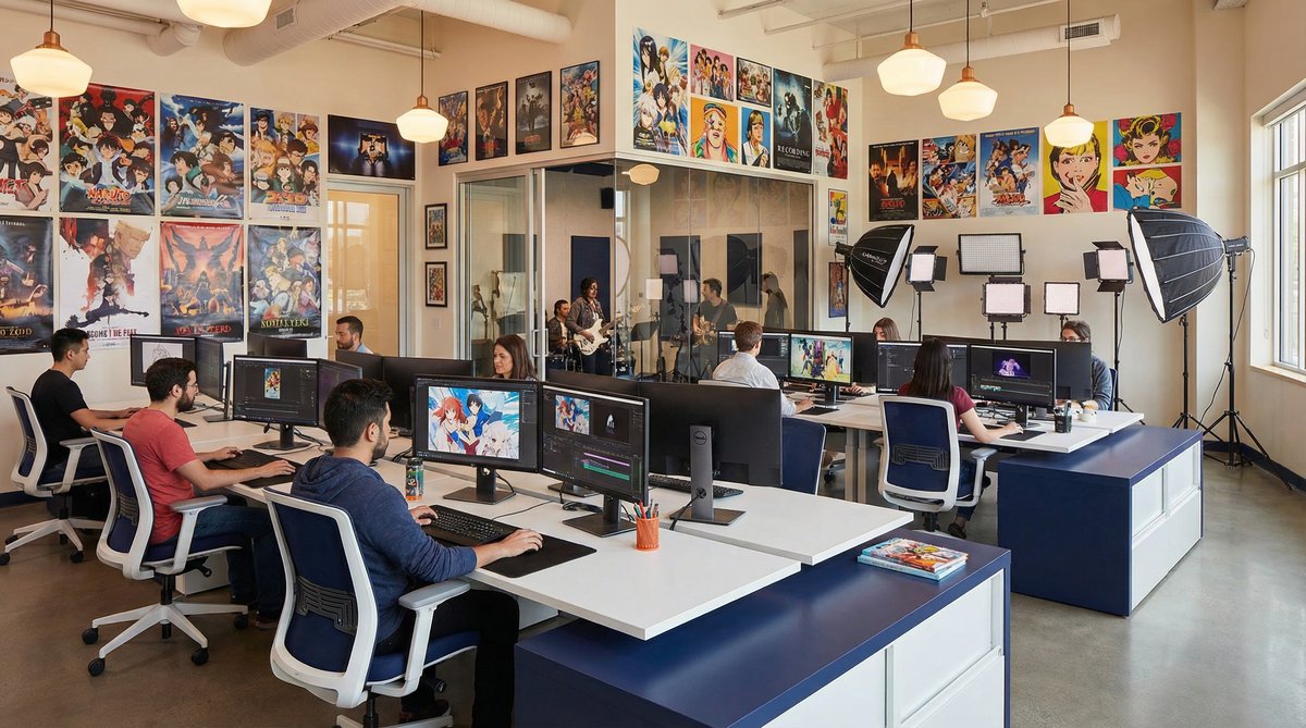 媚黑公司办公环境